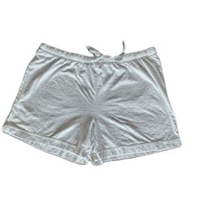 Carole Hochman Womens Striped Shorts Drawstring Waist Size L
